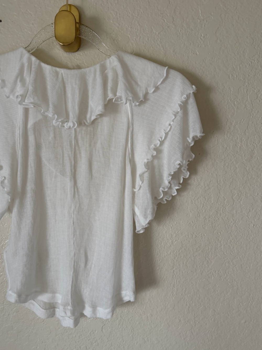 New free people vivianne knit white top size XS - Picture 7 of 11